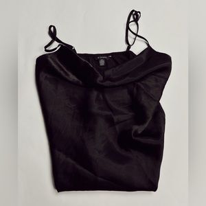 American Eagle Black Satin Top